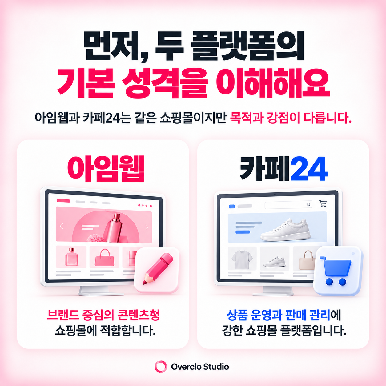 플랫폼 기본 성격 비교